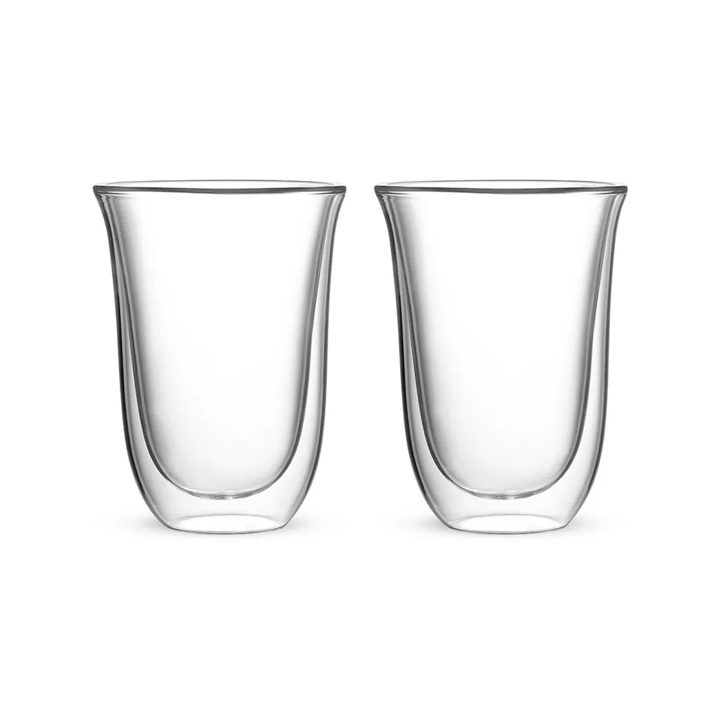 Bialetti Firenze Double Walled Set Of 2 300ml Latte Glasses