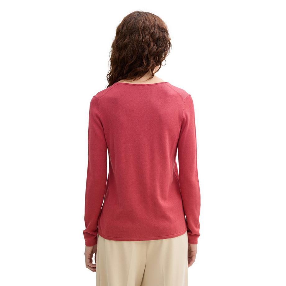 TOM TAILOR Tom Tailor Pullover Classic Fit Langarm  