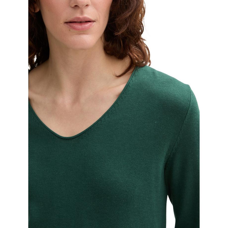 TOM TAILOR Tom Tailor Pullover Classic Fit Langarm  