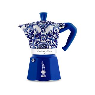 BIALETTI Caffettiera Moka Express 6T D&G Blu Mediterraneo 