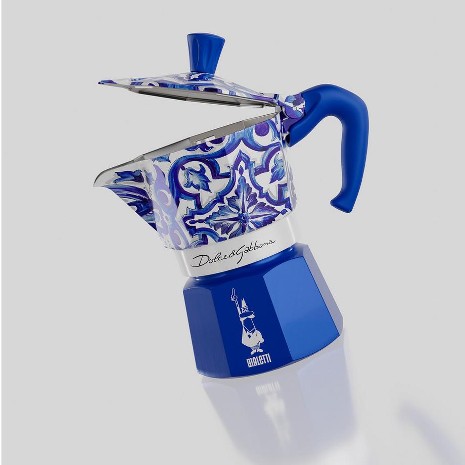 BIALETTI Cafetière Moka Express 6T D&G Blu Mediterraneo 