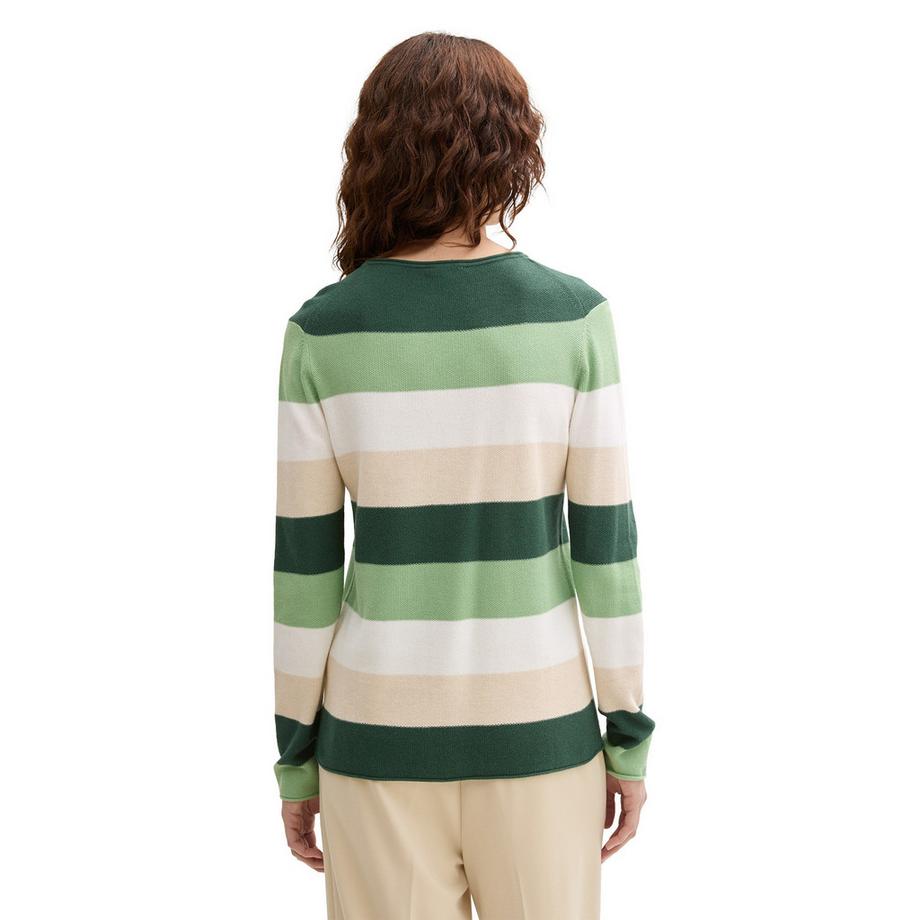 TOM TAILOR Gestreifter Strickpullover  
