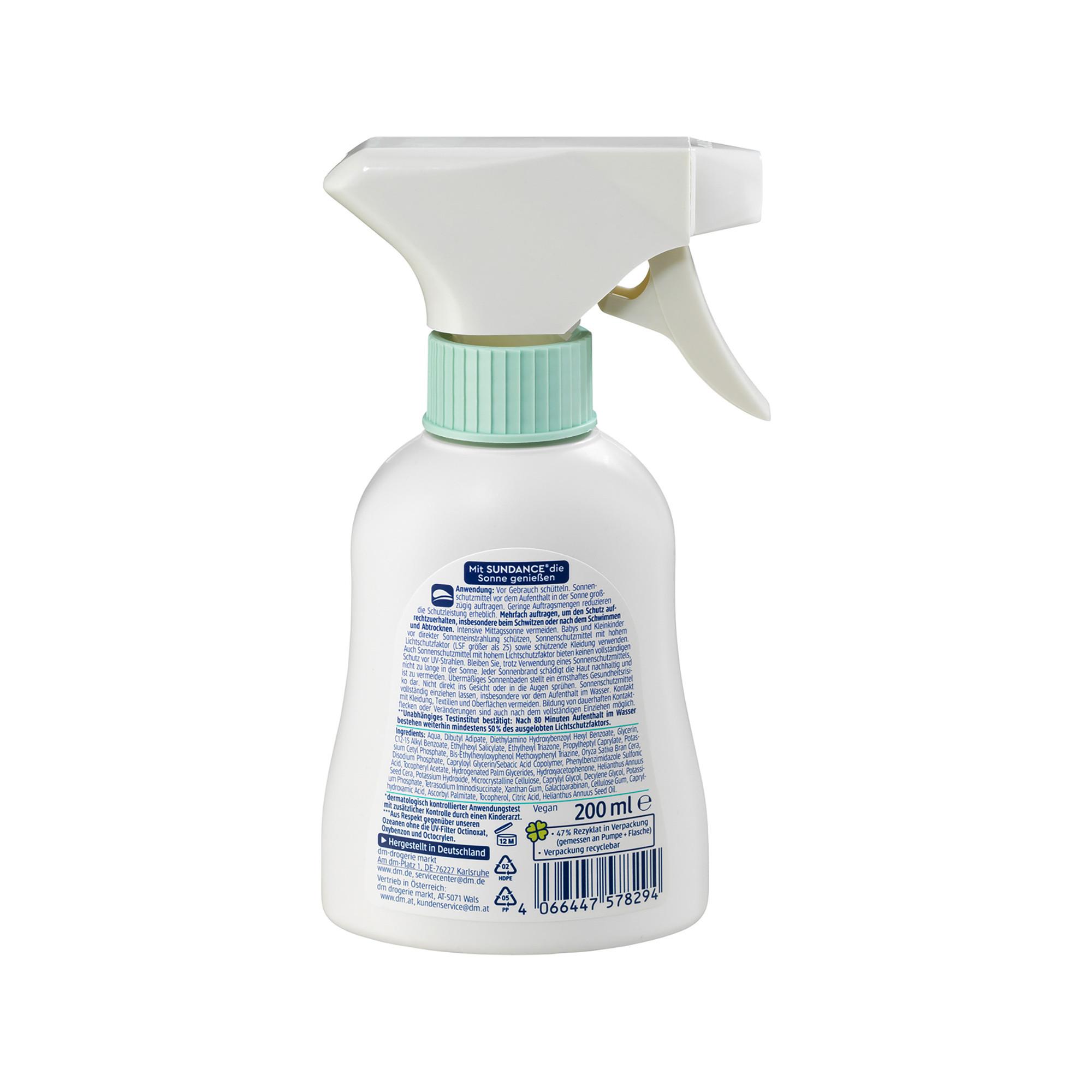 Sundance  Kids Sensitiv Sonnenspray LSF50 