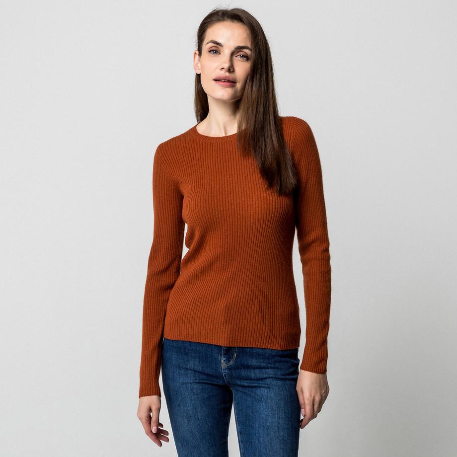 Manor Woman Cachemire Pull Maille Côtelée  