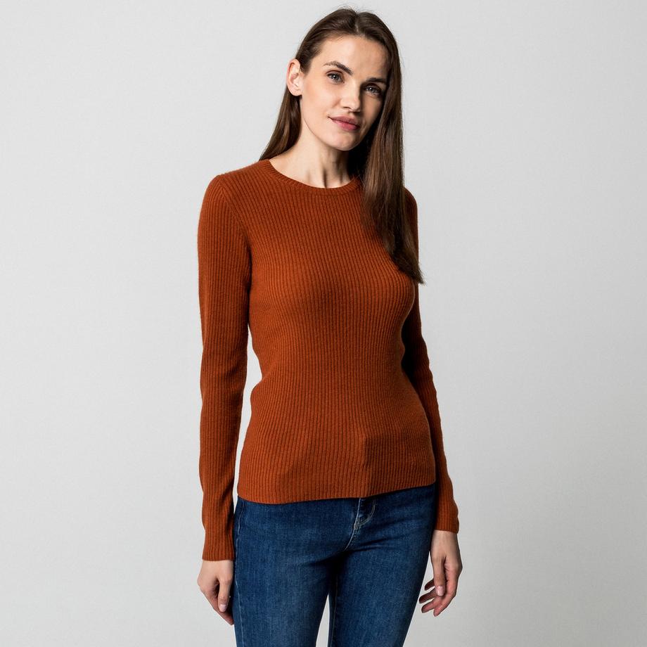 Manor Woman Cachemire Pull Maille Côtelée  