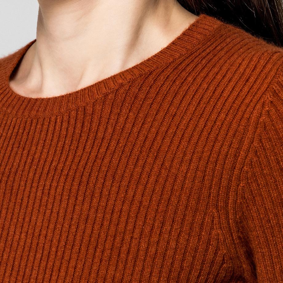 Manor Woman Cachemire Pull Maille Côtelée  