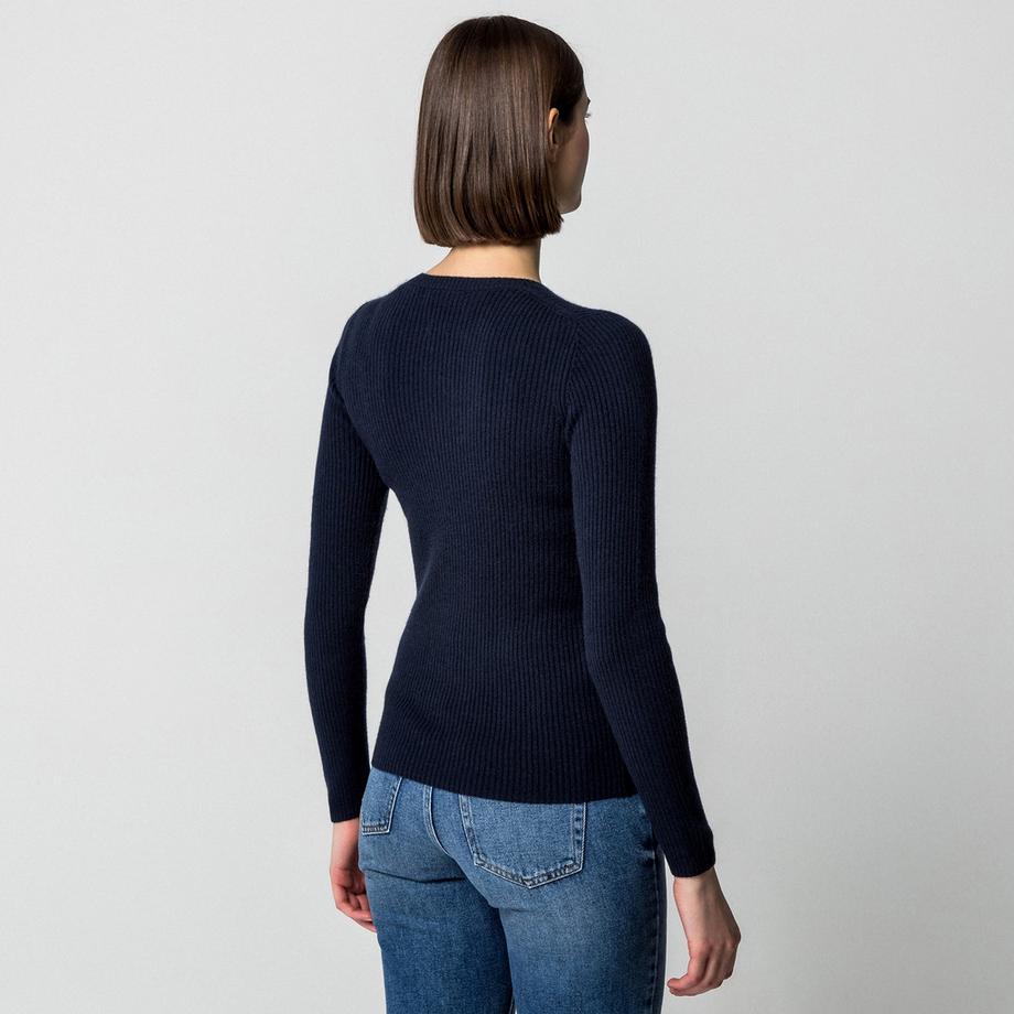 Manor Woman Cashmere Rippstrick Pullover  