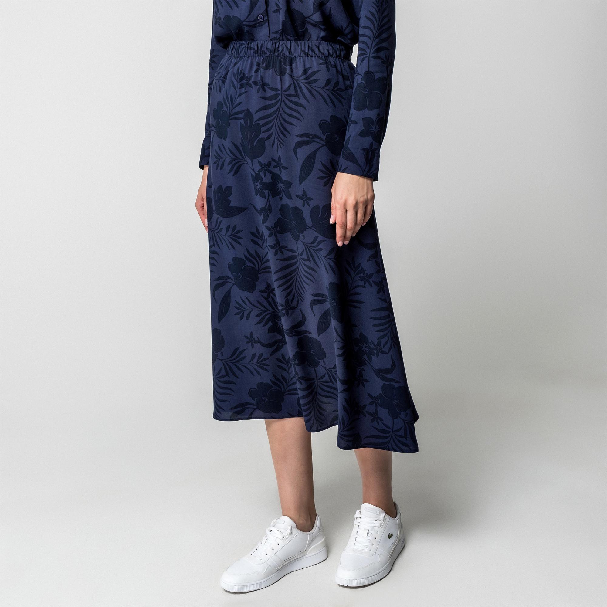 Manor Woman Freizeit Midirock All-Over Print  