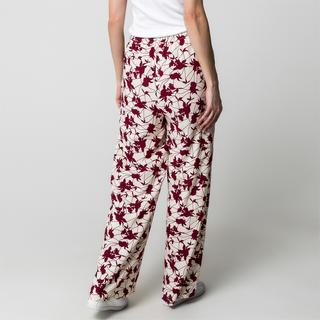 Manor Woman Hose mit Blumendruck Gummizug Gerades Bein  
