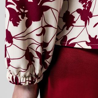 Manor Woman Chemisier à Imprimé Floral Col V  