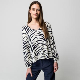 Manor Woman Camicetta Stampa Animalier Scollo a V  