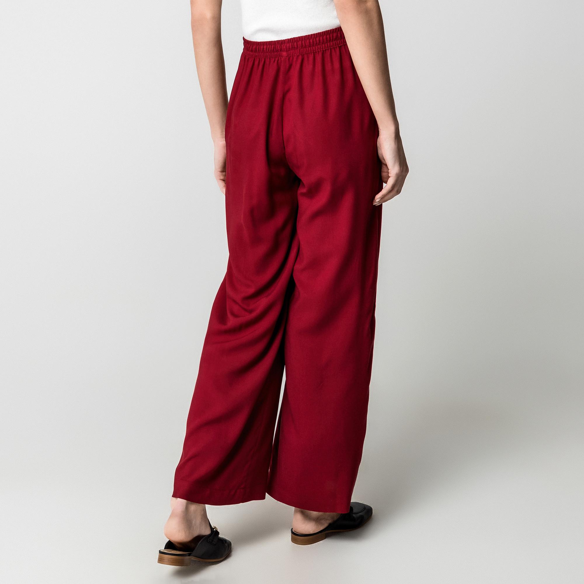 Manor Woman Hose mit Gummizug weitem Bein  