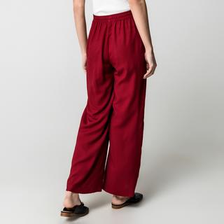 Manor Woman Hose mit Gummizug weitem Bein  