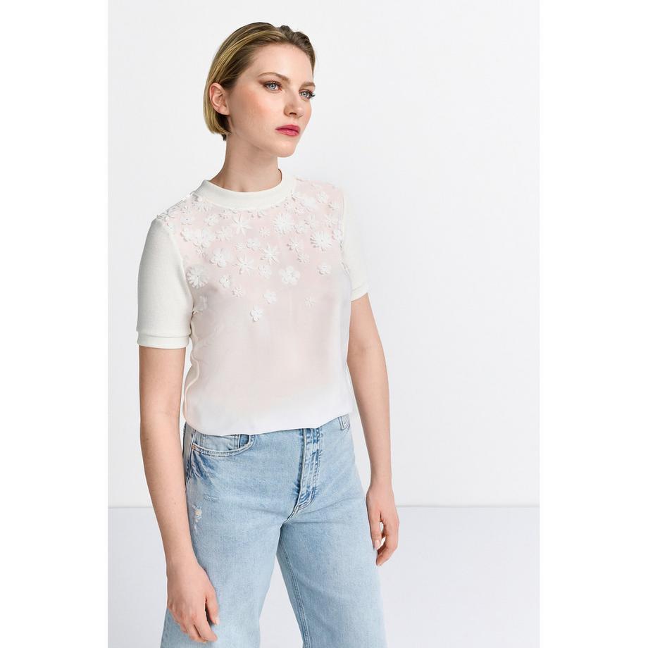 Rich & Royal Pullover avec applications florales  