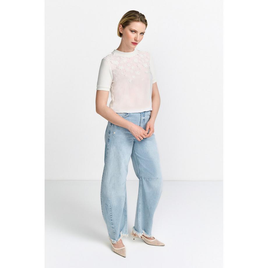 Rich & Royal Pullover avec applications florales  