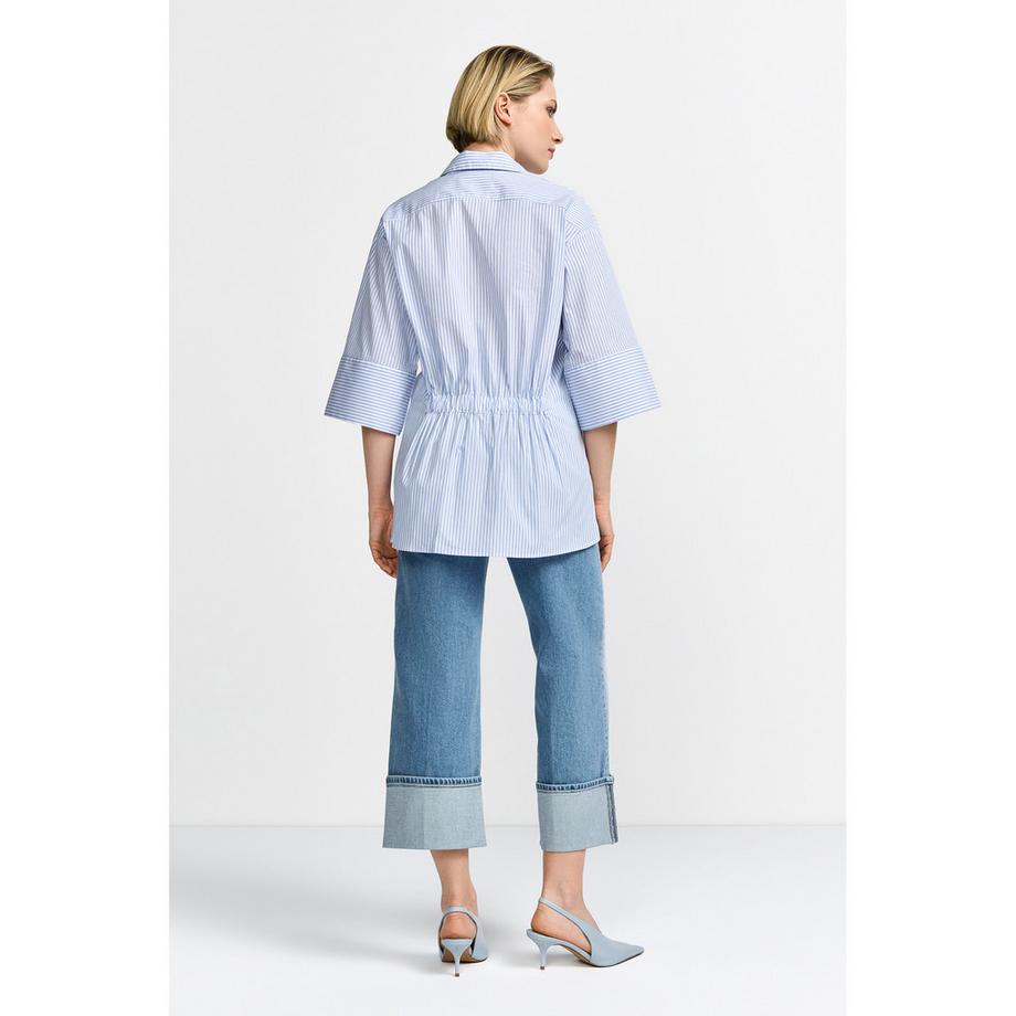 Rich & Royal High Waist Light Wash Straight Leg Jeans  