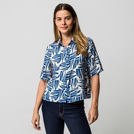 S. Oliver Red Label Chemisier Imprimé Graphique Coupe Relax  