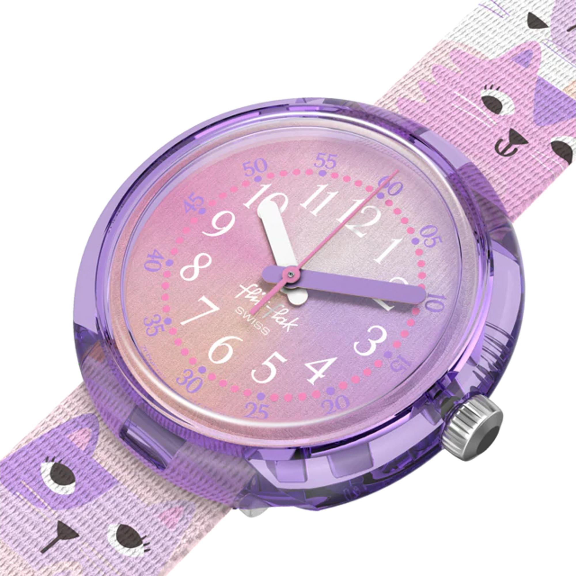 flik-flak CUTIE KITTY Horloge analogique 