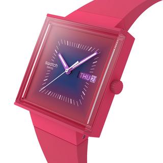 swatch WHAT IF...SQUARELY BERRY Analoguhr 