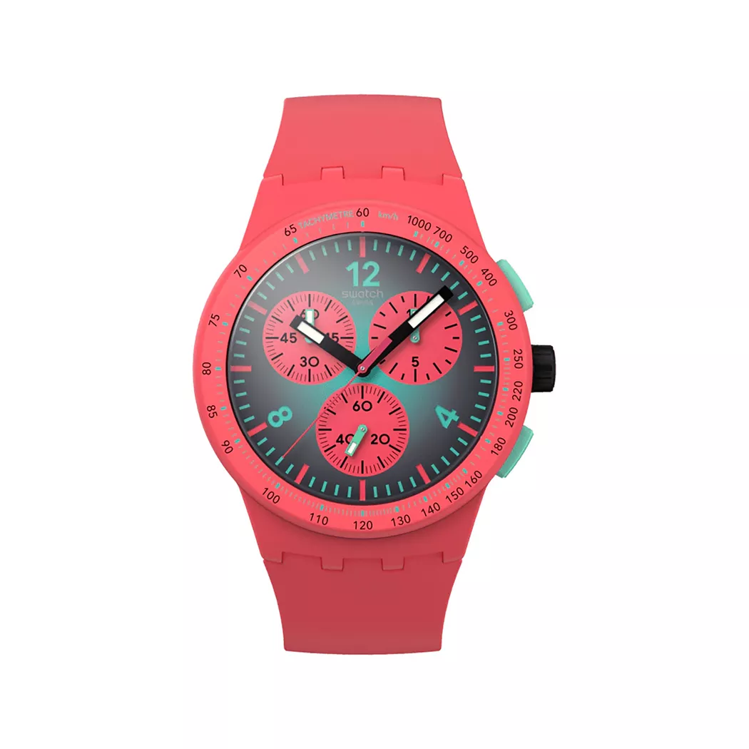 Swatch - Chronograph Uhr, Paradiso Kinetiko, 42mm, Multicolor