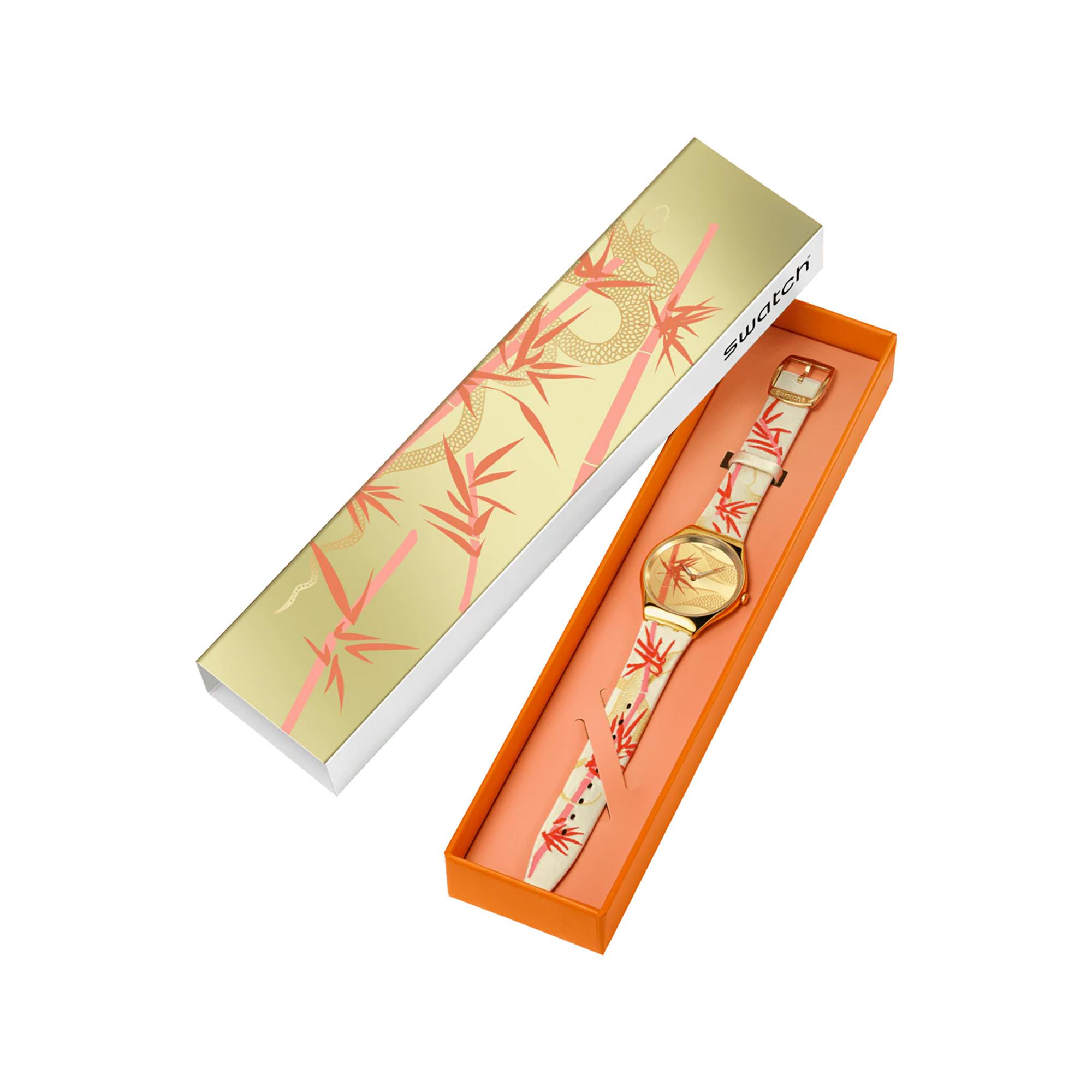 swatch GOLDEN RED BAMBOO Analoguhr 