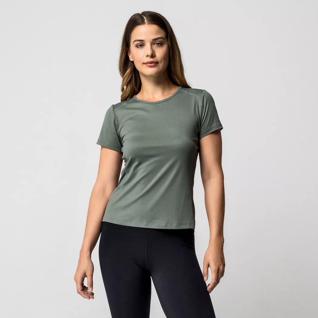 Manor Sport - T-Shirt, kurzarm, für Damen, Lindengrün, Größe M