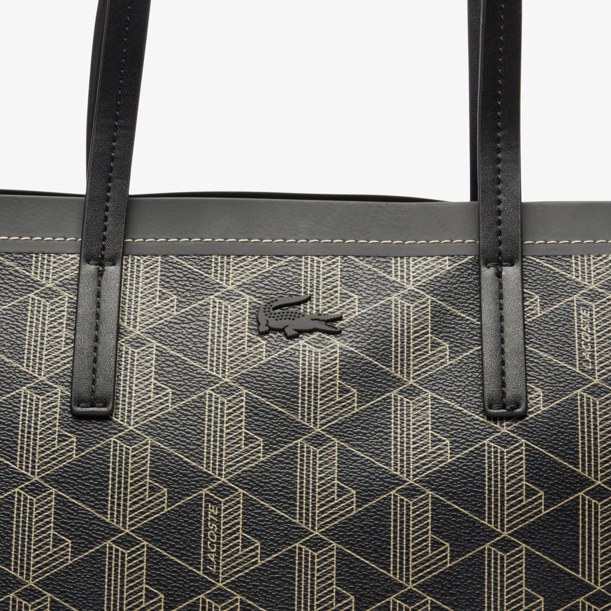 LACOSTE Shopper-Tasche mit geometrischem Muster  