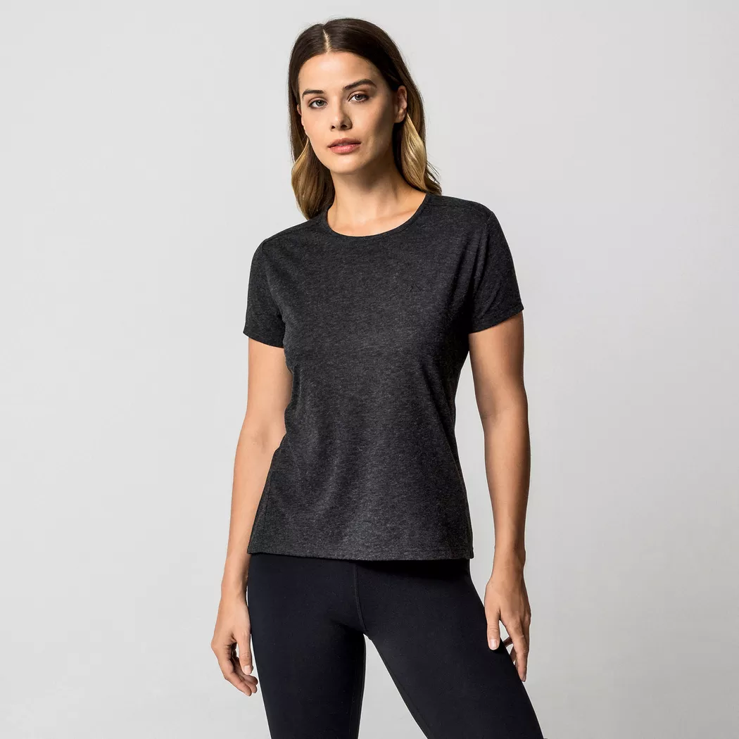 Manor Sport - T-Shirt, kurzarm, für Damen, Black, Größe S