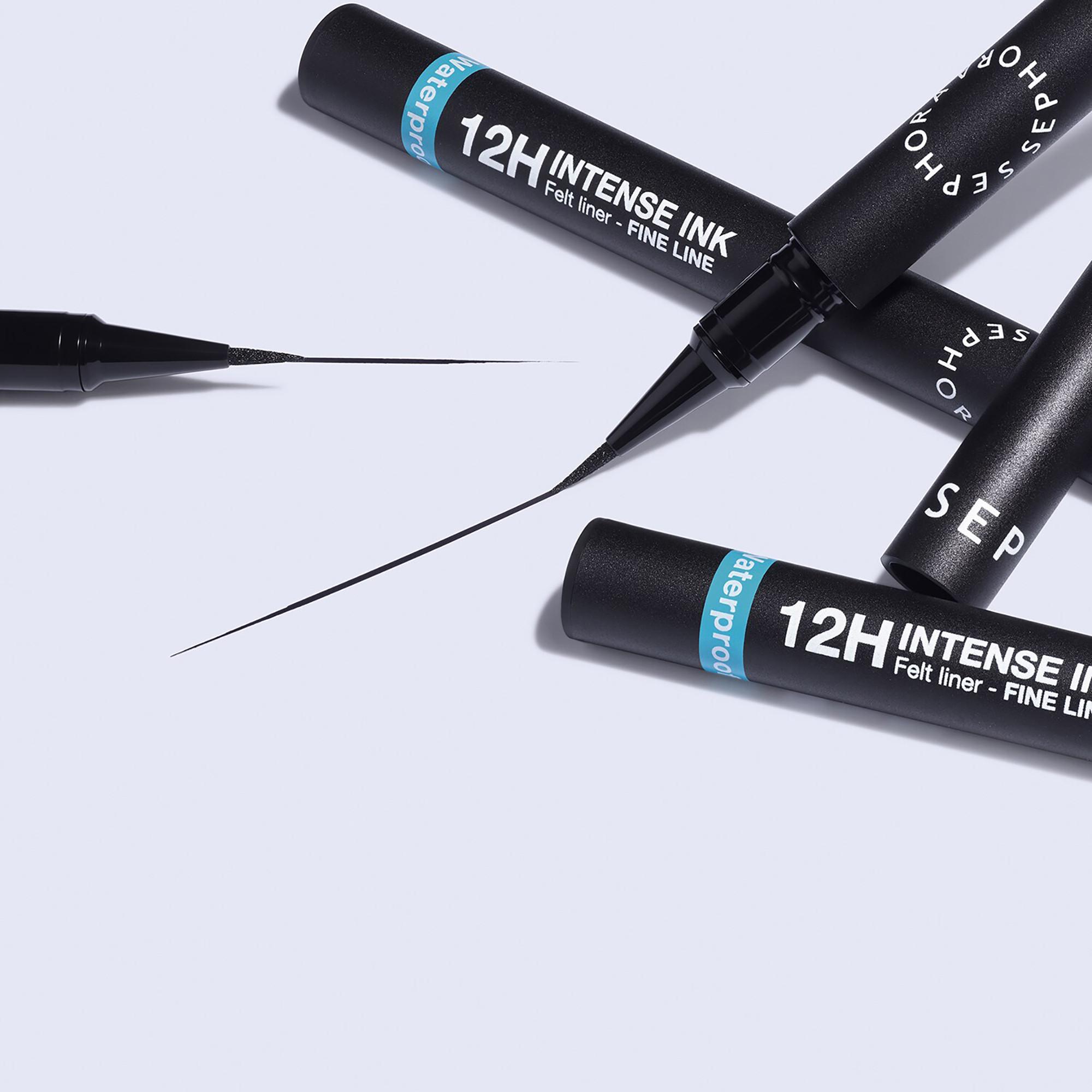 SEPHORA 12H Intense Ink Felt Liner Fine Line Eyeliner Feutre Ultra Précis et Intense 