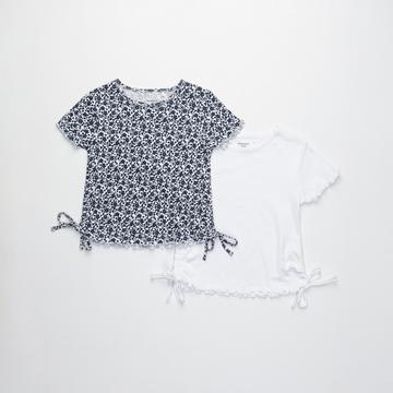 Lot de 2 t-shirts, manches courtes