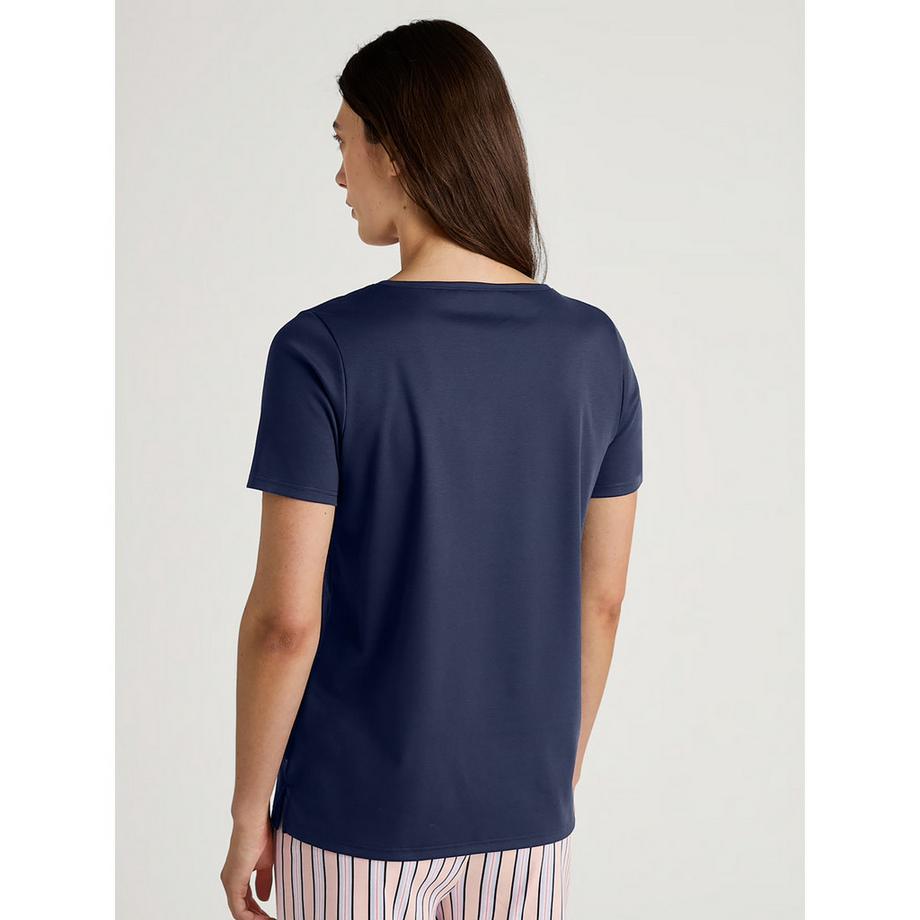 CALIDA Favourites Sleep Kurzarm V-Ausschnitt Shirt  