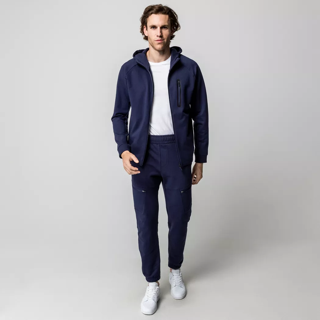 Manor Sport - Sweatjacke, für Herren, Grau-Blau, Größe L