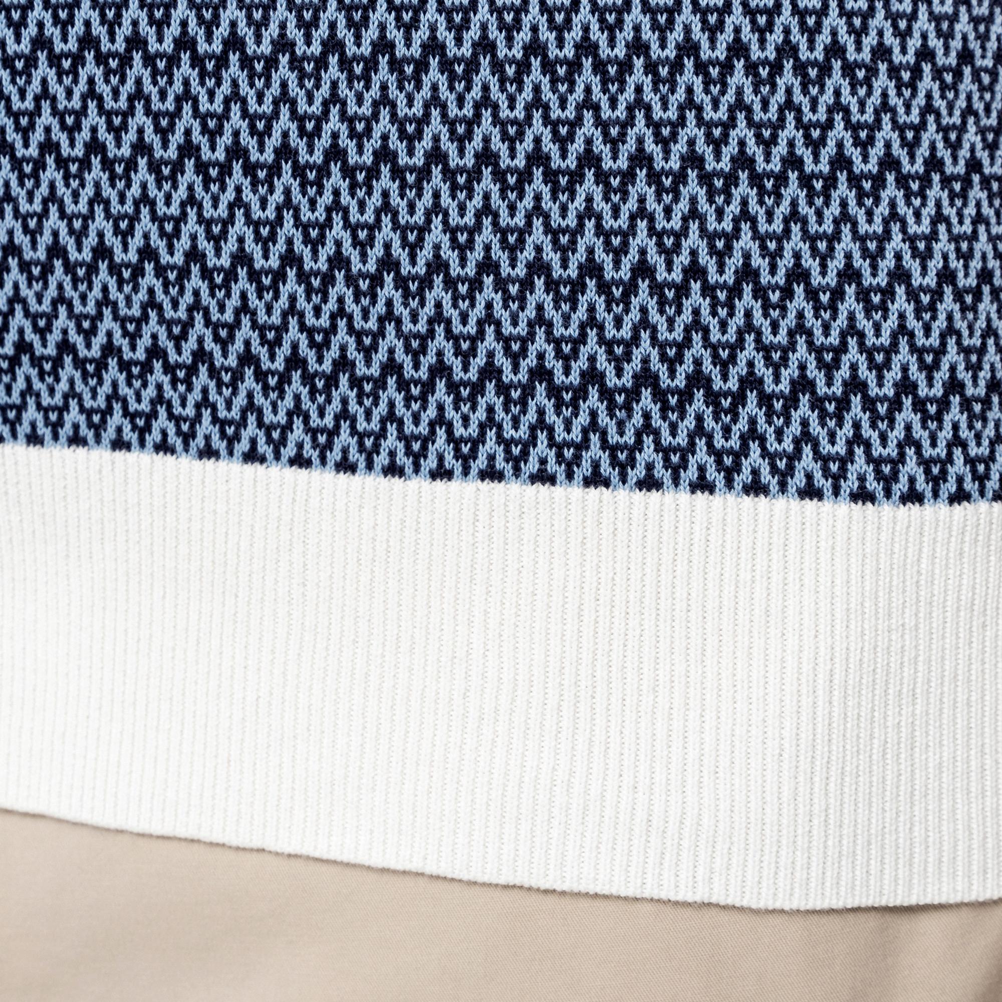 Manor Man Gemusterter Kurzarm Polo Pullover  