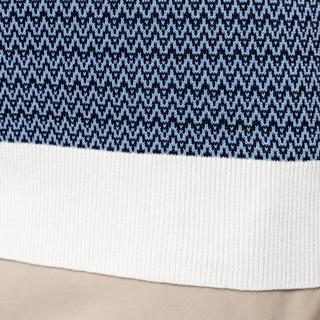 Manor Man Gemusterter Kurzarm Polo Pullover  