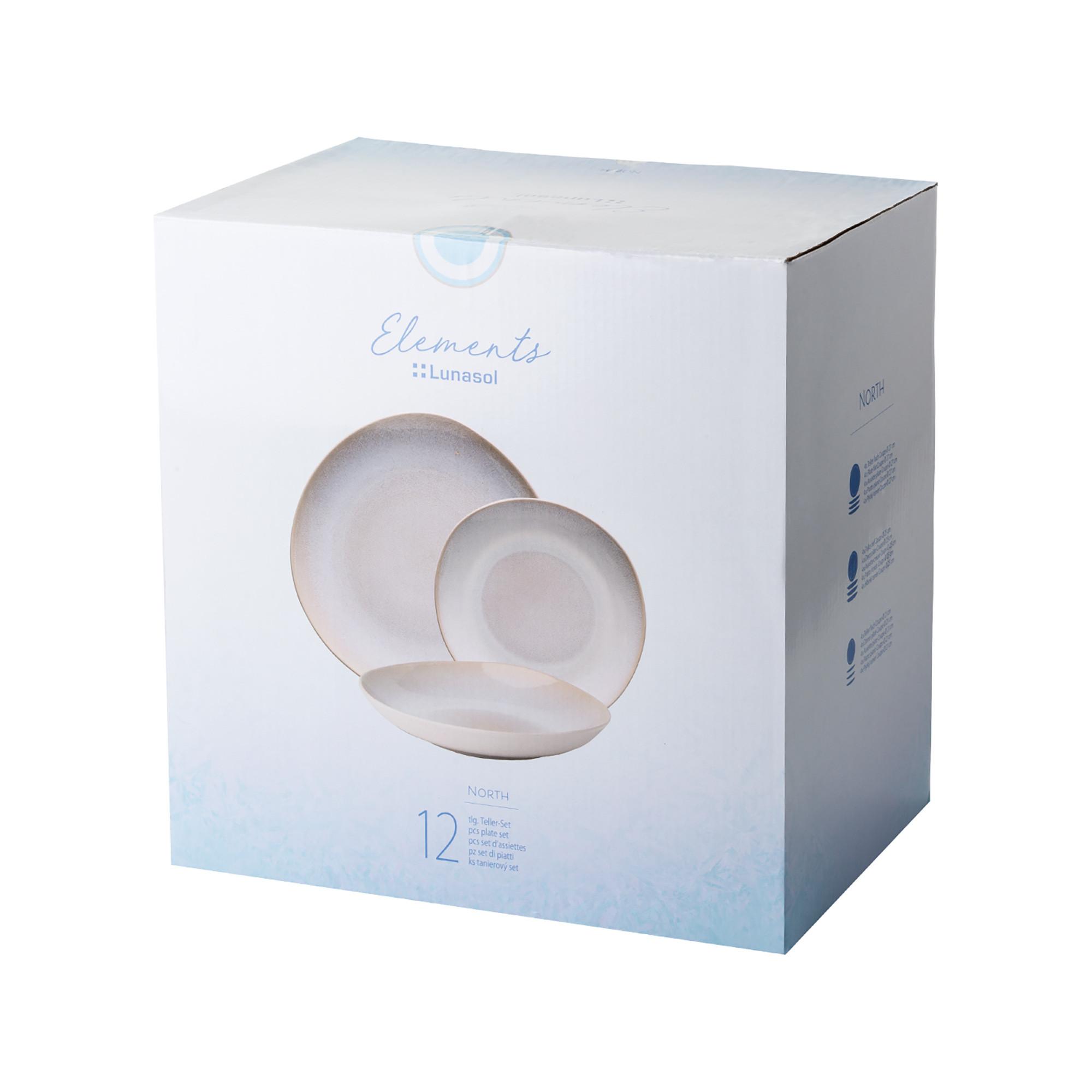 Lunasol Set da tavola 12 pezzi North Organic 