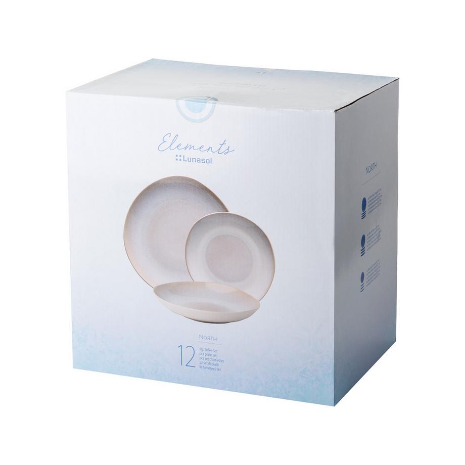 Lunasol Set da tavola 12 pezzi North Organic 