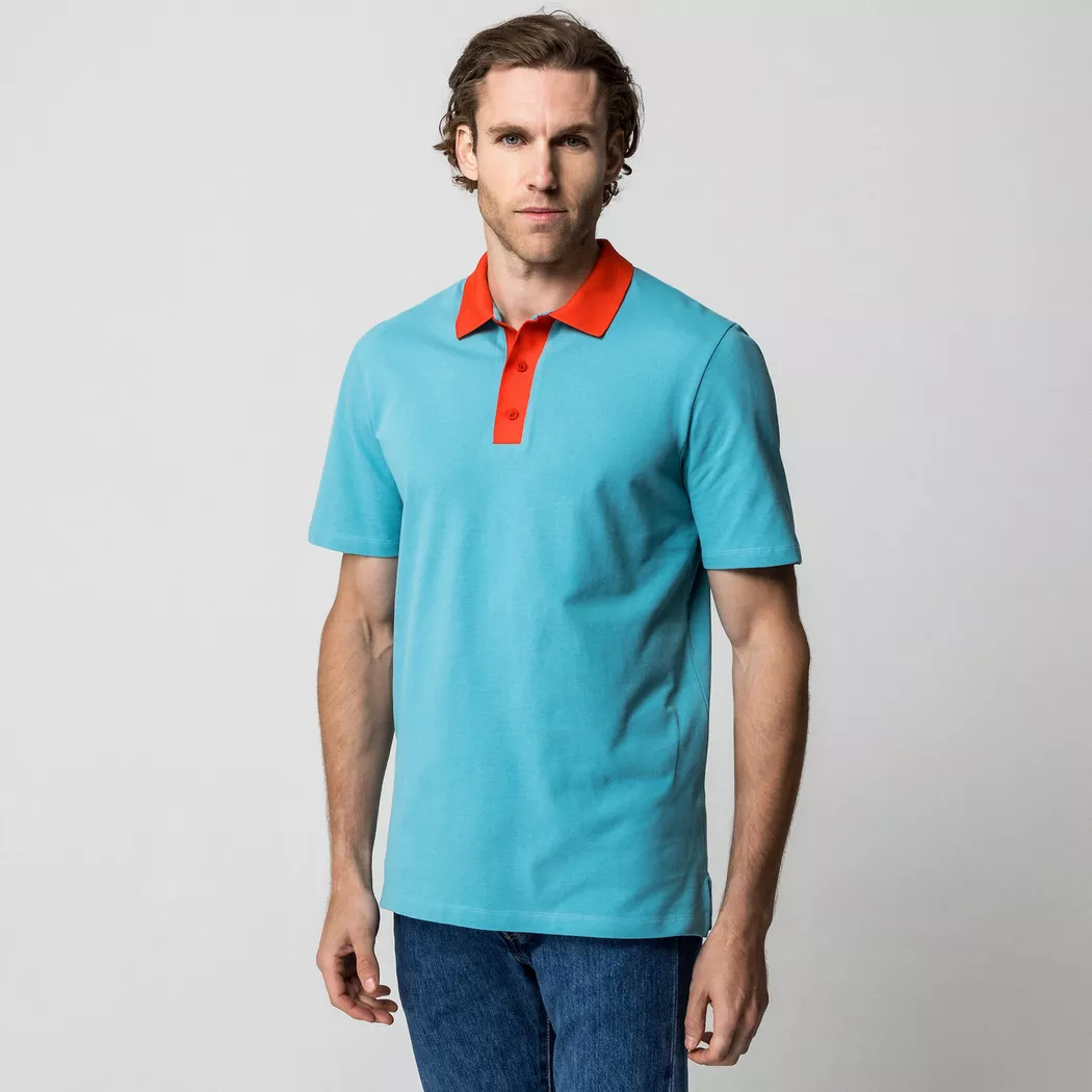 Manor Man - Polo Shirt, für Herren, Mint, Größe S