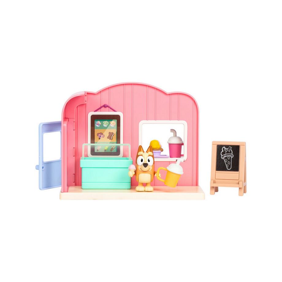 Bluey Set de Jeu Glacier Figurine Bingo, Congélateur, Feuille d’Autocollants