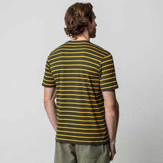 Manor Man Gestreiftes V-Ausschnitt Kurzarm T-Shirt  