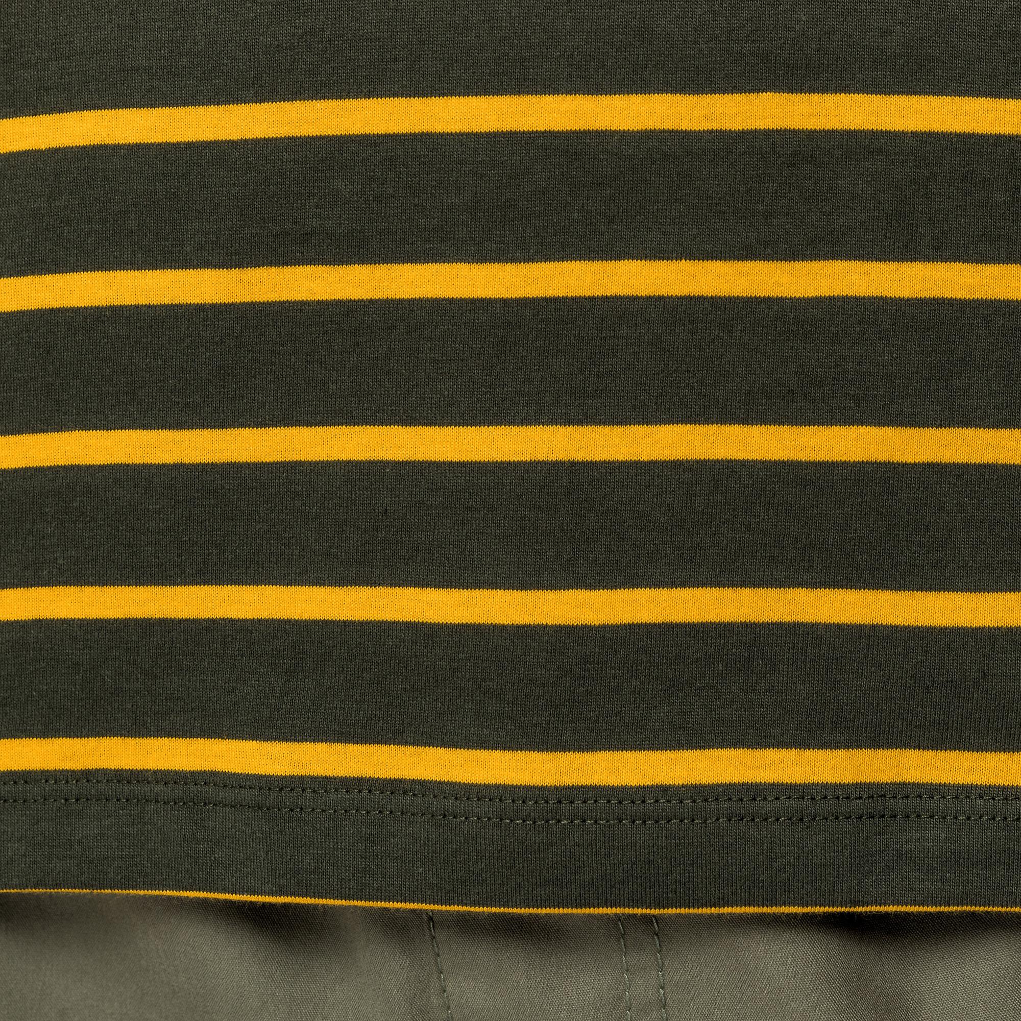 Manor Man Gestreiftes V-Ausschnitt Kurzarm T-Shirt  