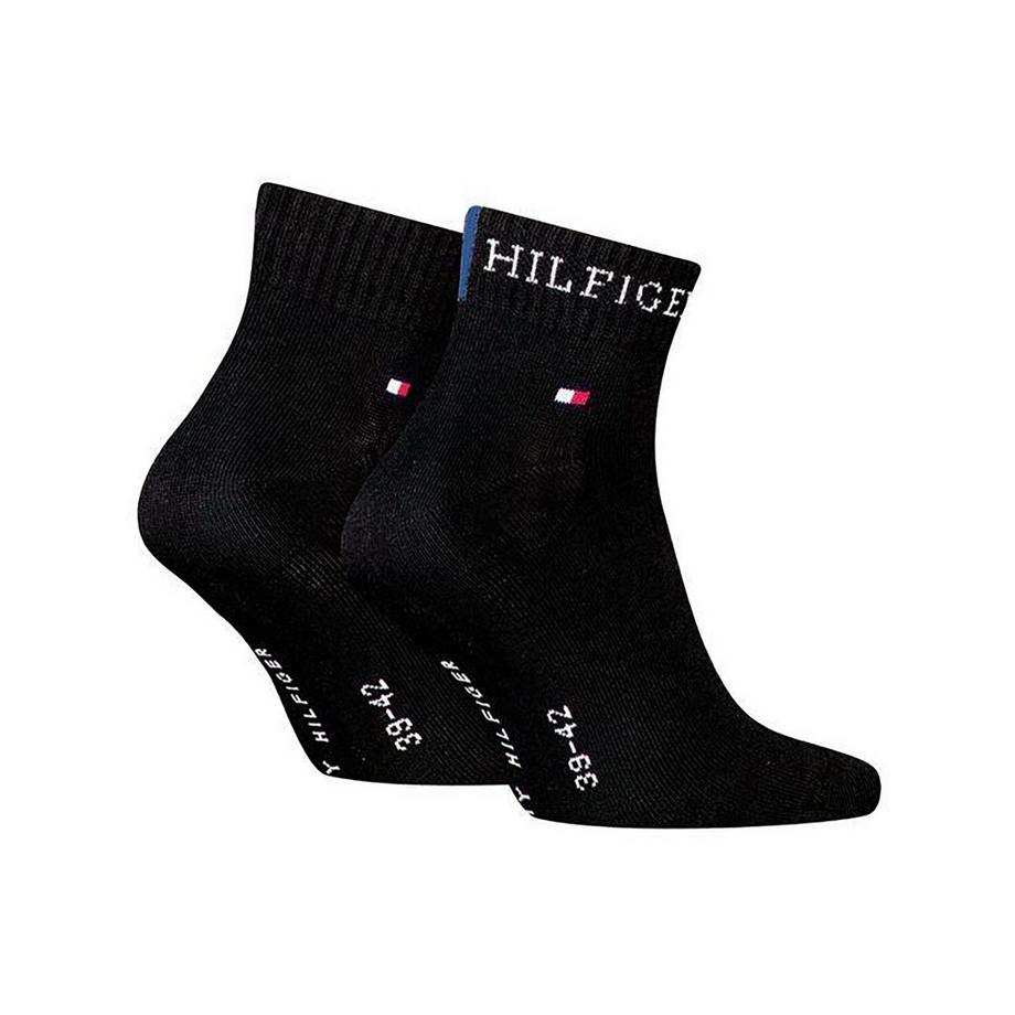 TOMMY HILFIGER Chaussettes Quarter 2 Pièces Hilfiger Tab  