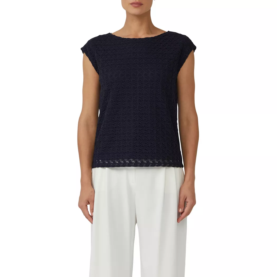S. Oliver Black Label - T-Shirt, für Damen, Blau, Größe 38