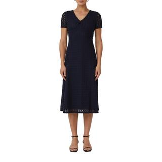 S. Oliver Black Label Kurzarm Midi Kleid  