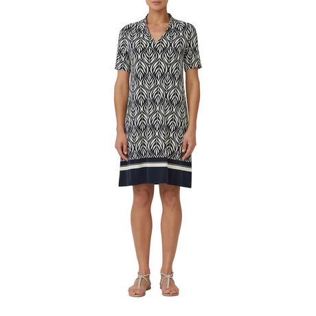 S. Oliver Black Label Vestito a Maniche Corte Fantasia  