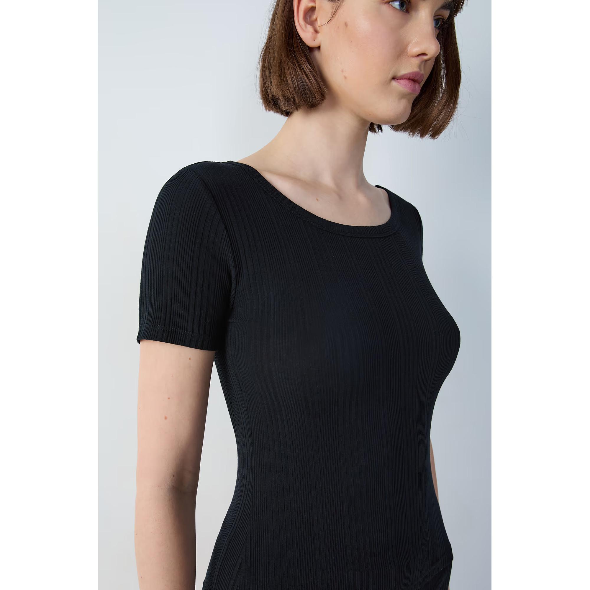 Etam T-shirt a costine a maniche lunghe  