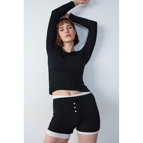 Etam Camicia a costine a maniche lunghe  