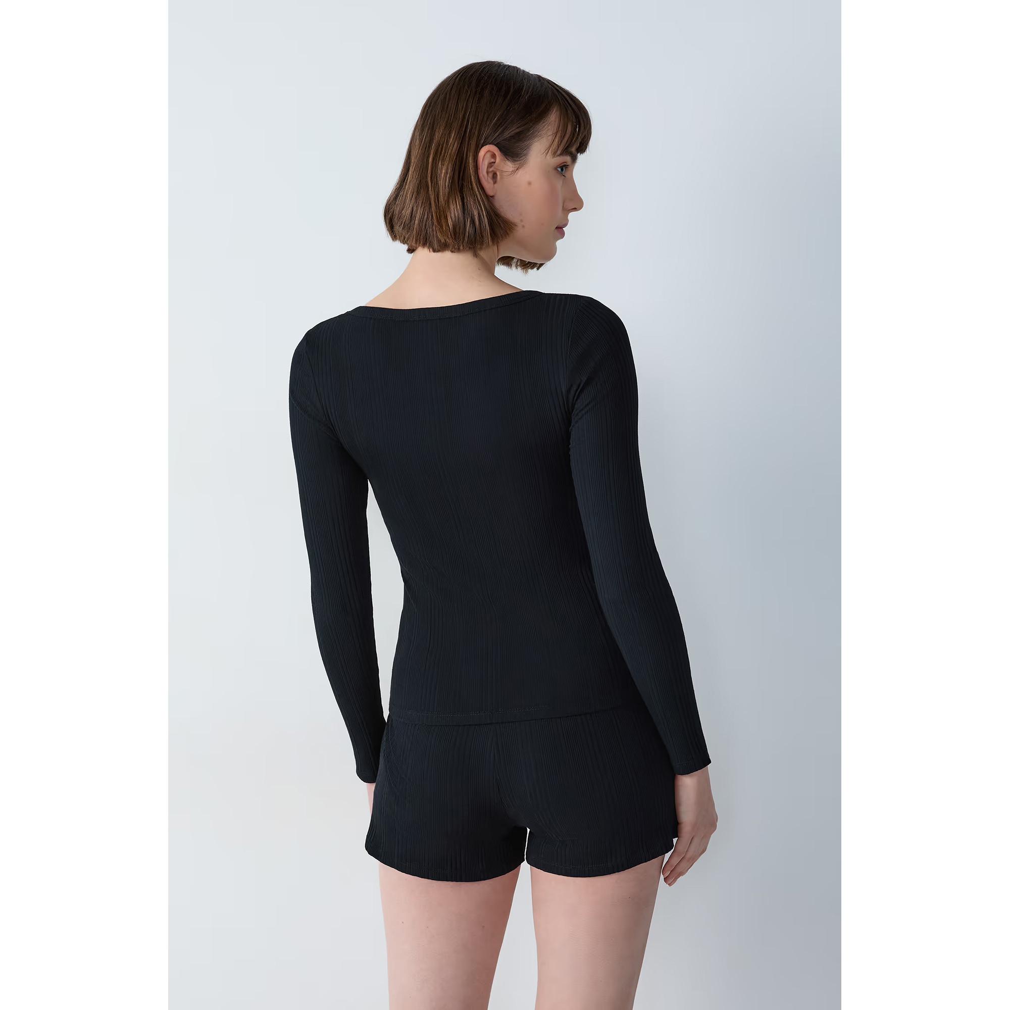 Etam Camicia a costine a maniche lunghe  