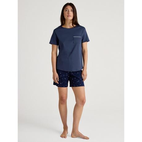 CALIDA Pyjama Kurzarm-Oberteil und bedruckte Shorts  