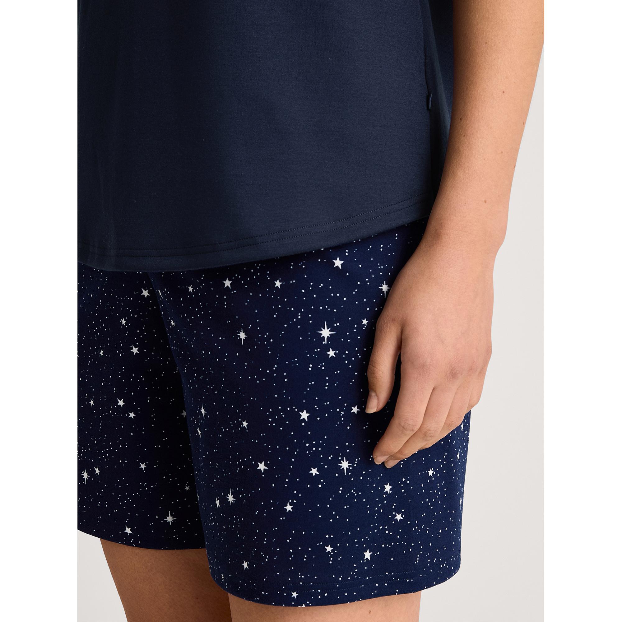 CALIDA Pyjama Kurzarm-Oberteil und bedruckte Shorts  