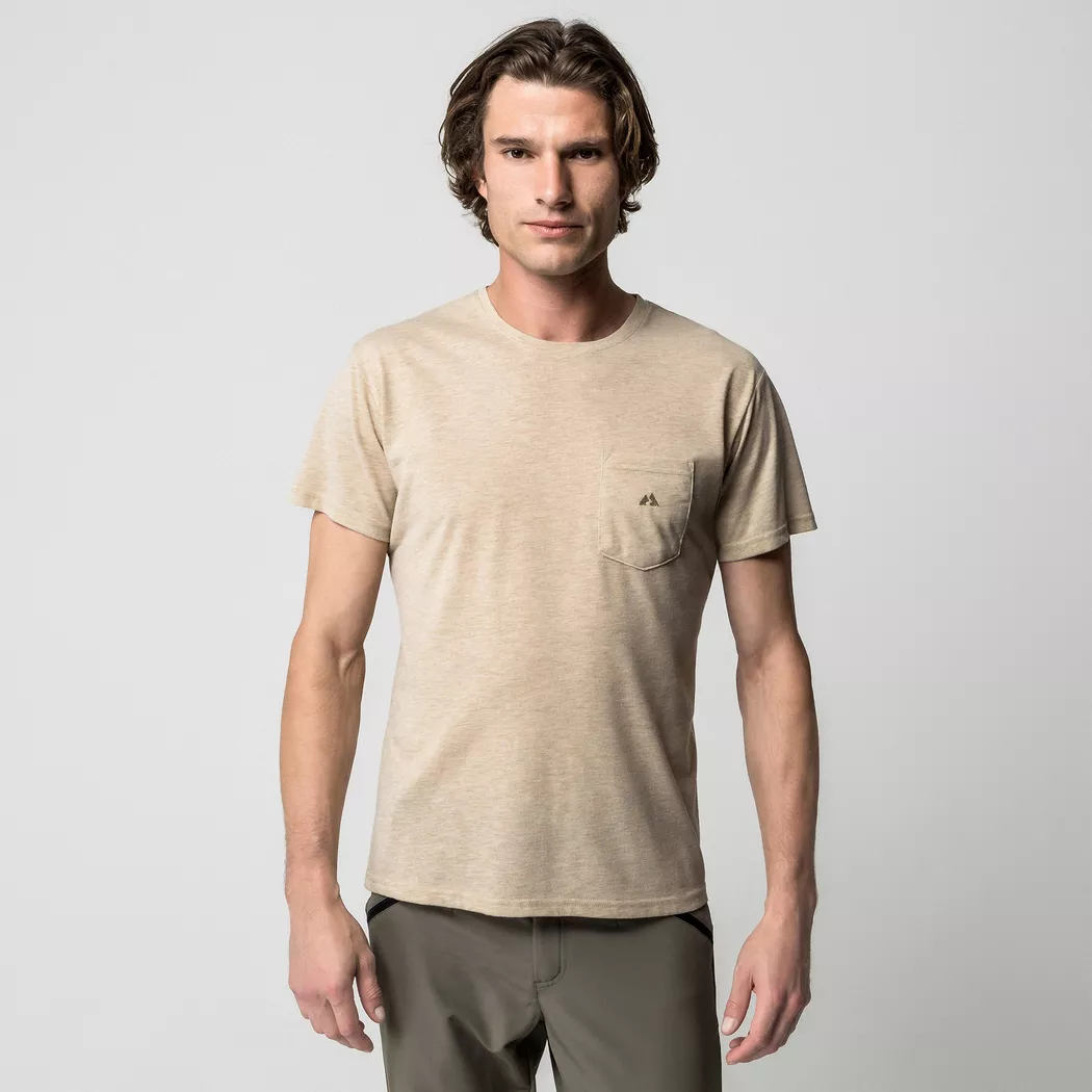 Manor Sport - T-Shirt, kurzarm, für Herren, Beige, Größe XXL